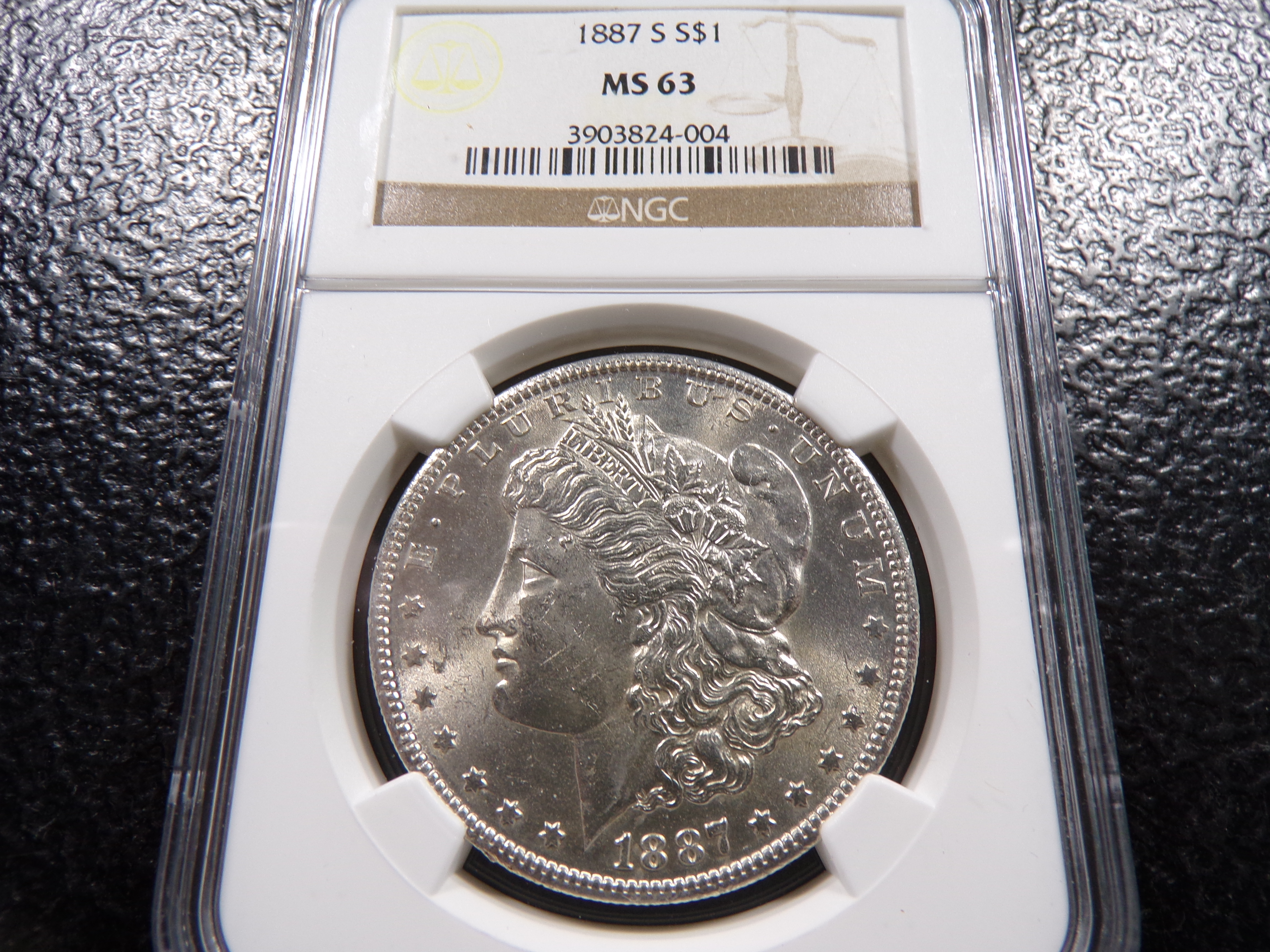 1887-S NGC MS63 MORGAN SILVER DOLLAR