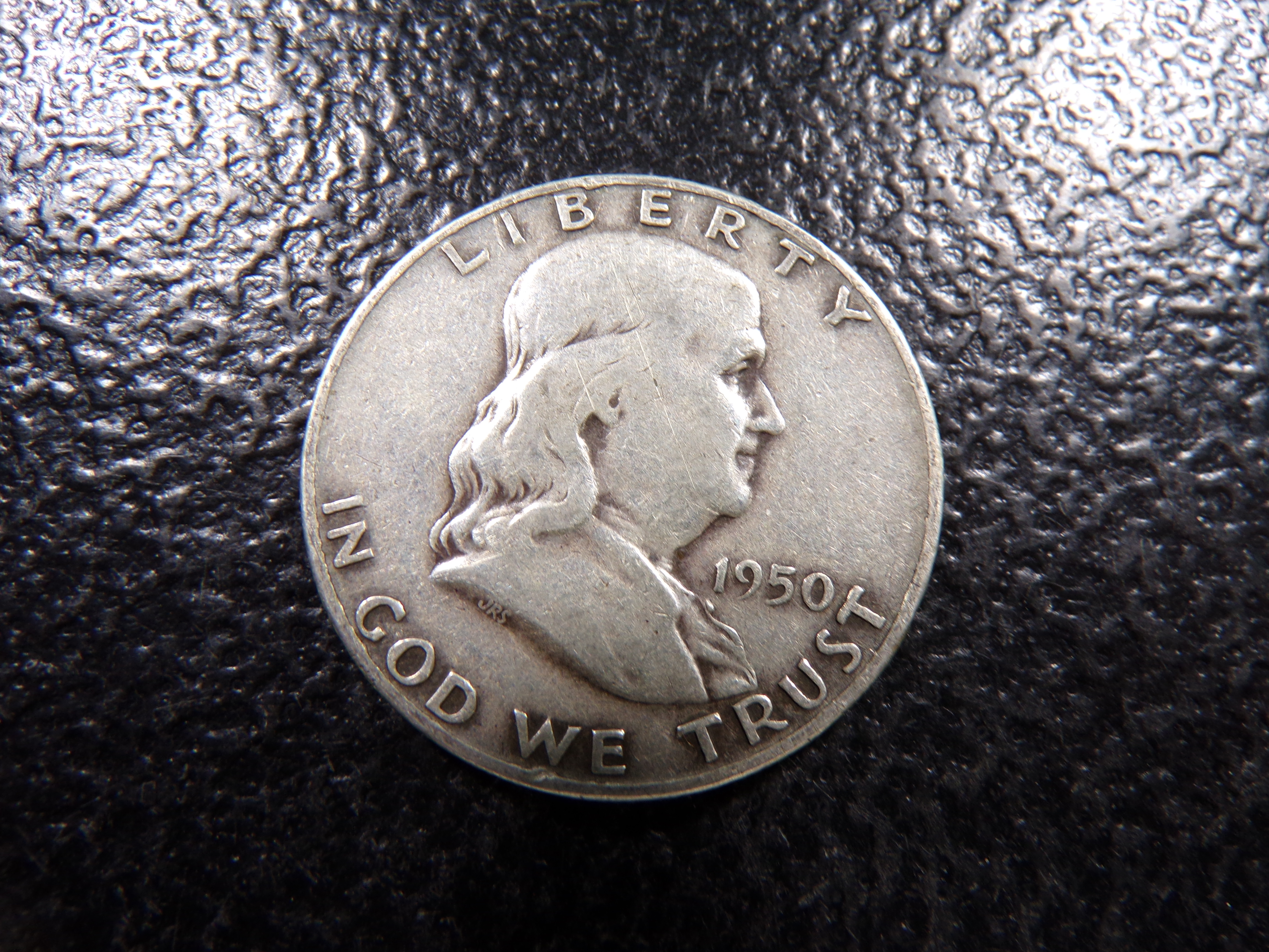 1950-D FRANKLIN SILVER HALF DOLLAR