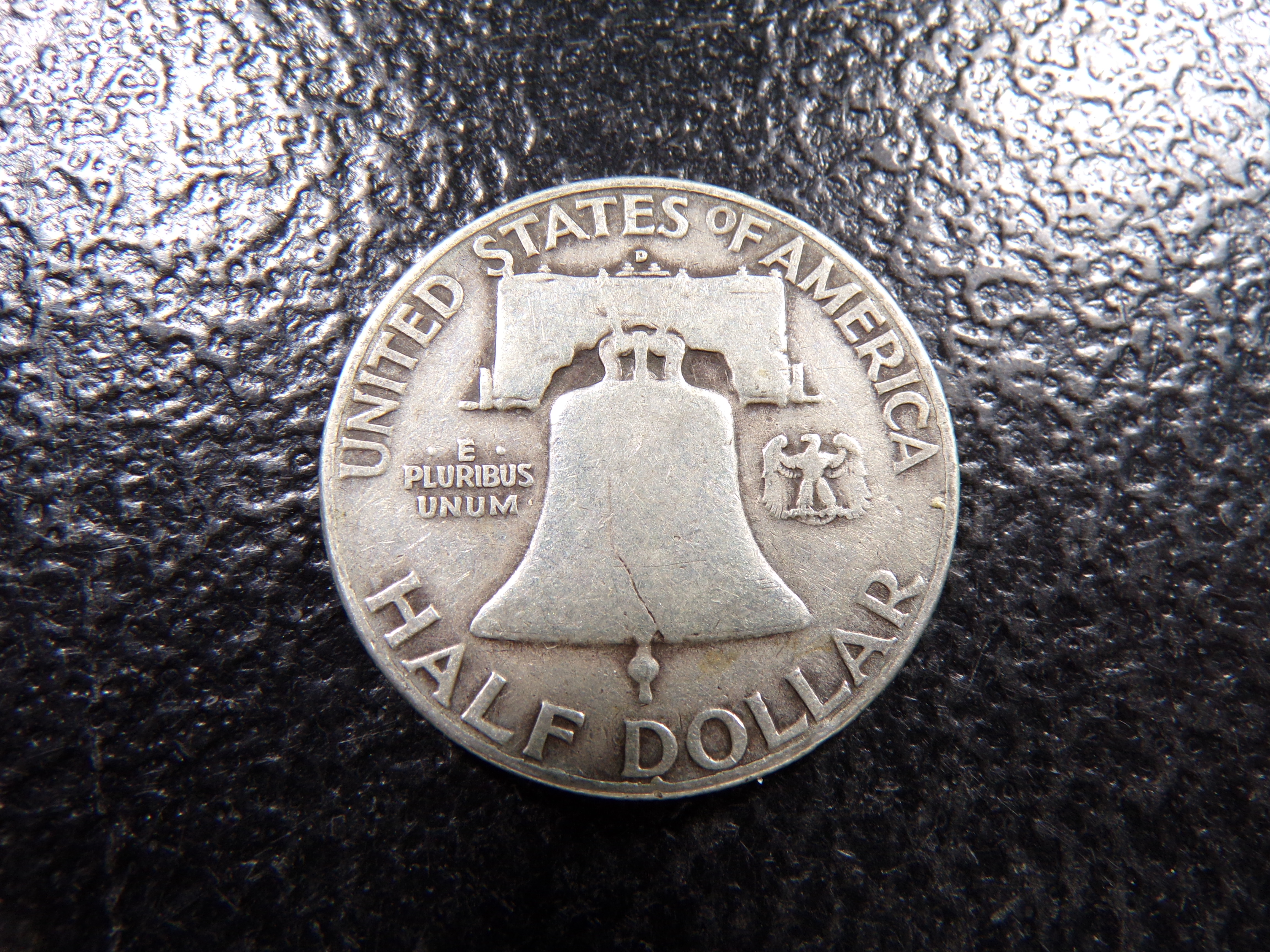 1950-D FRANKLIN SILVER HALF DOLLAR