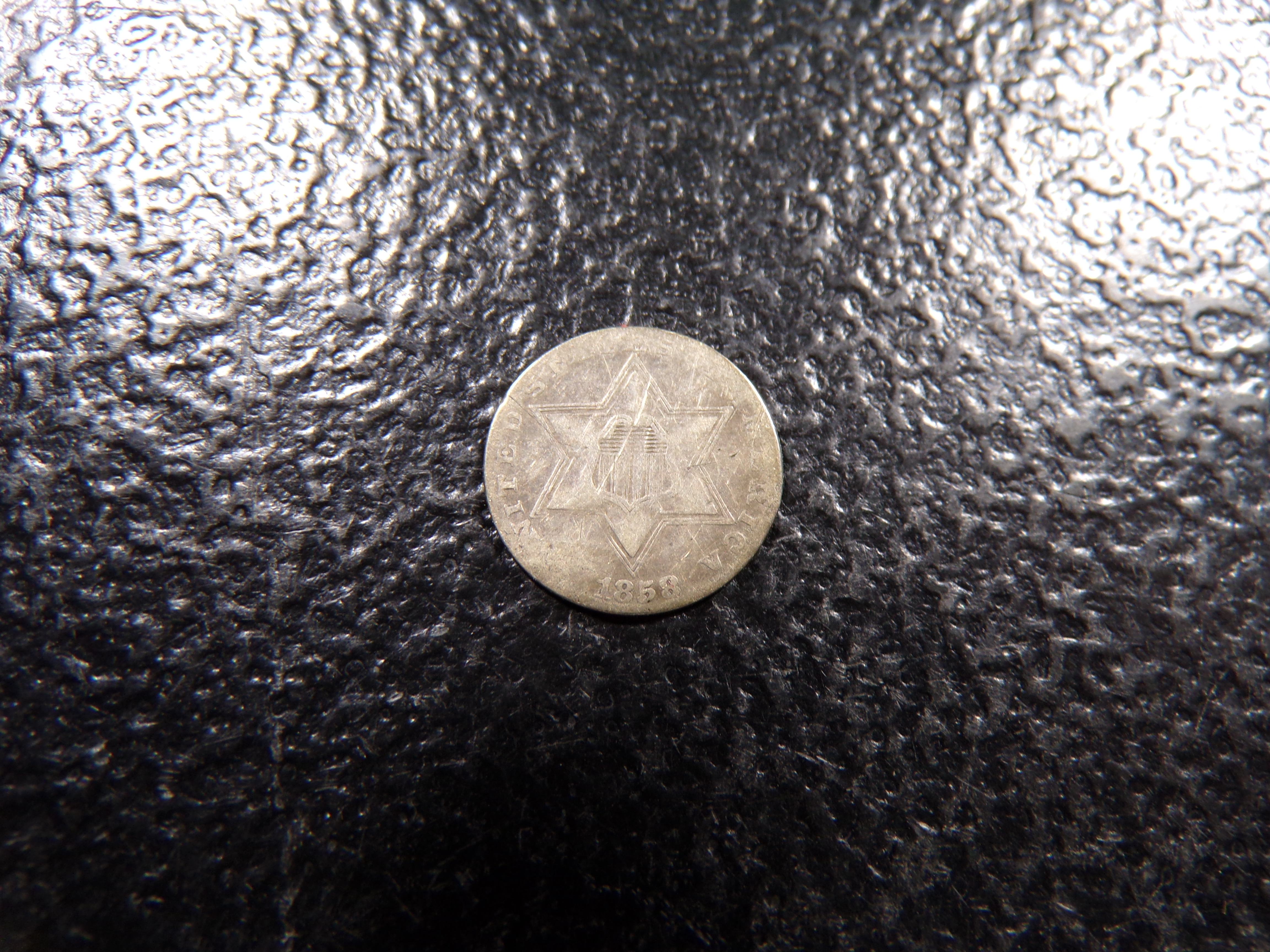 1858 III CENT SILVER