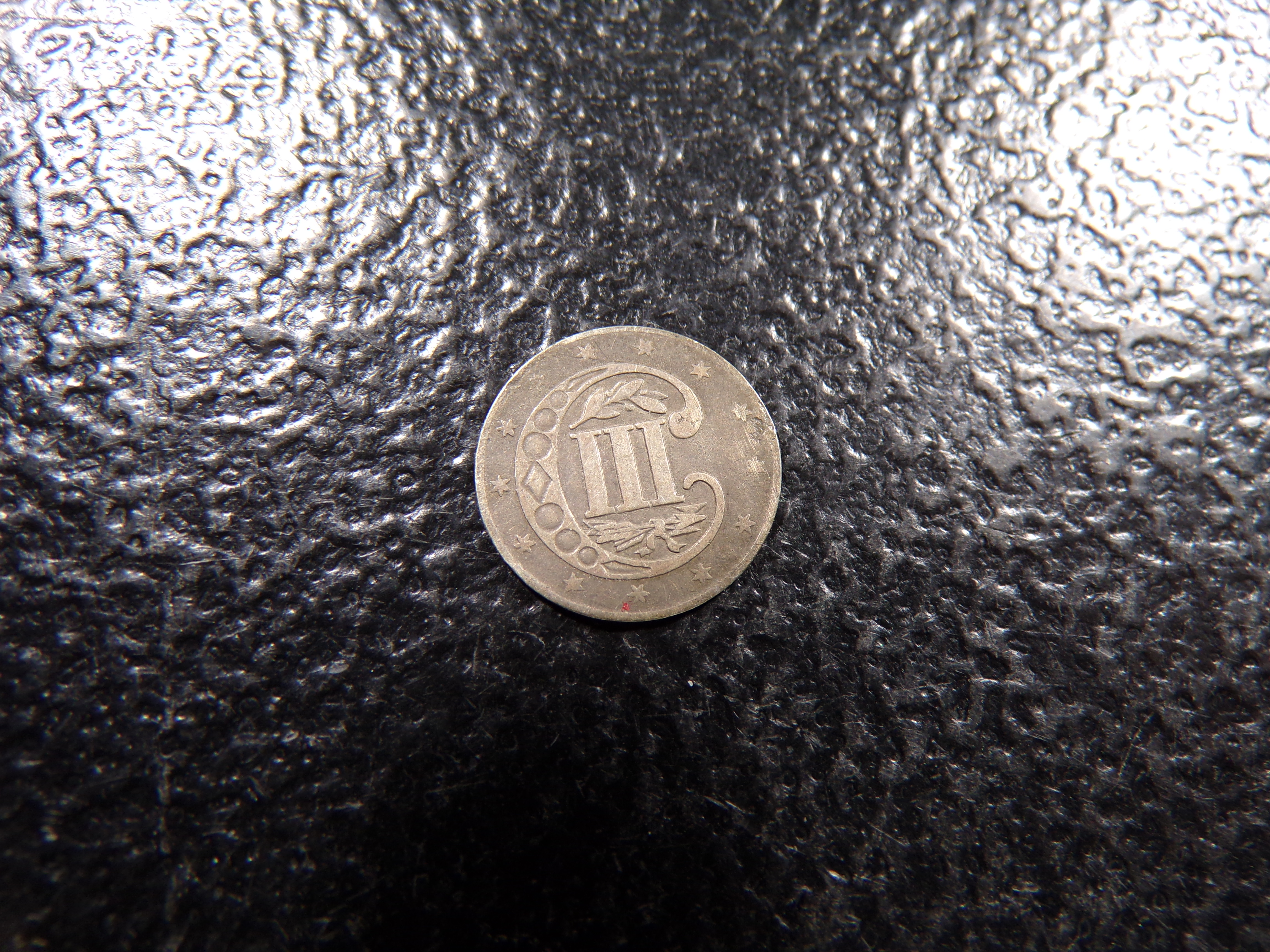 1858 III CENT SILVER