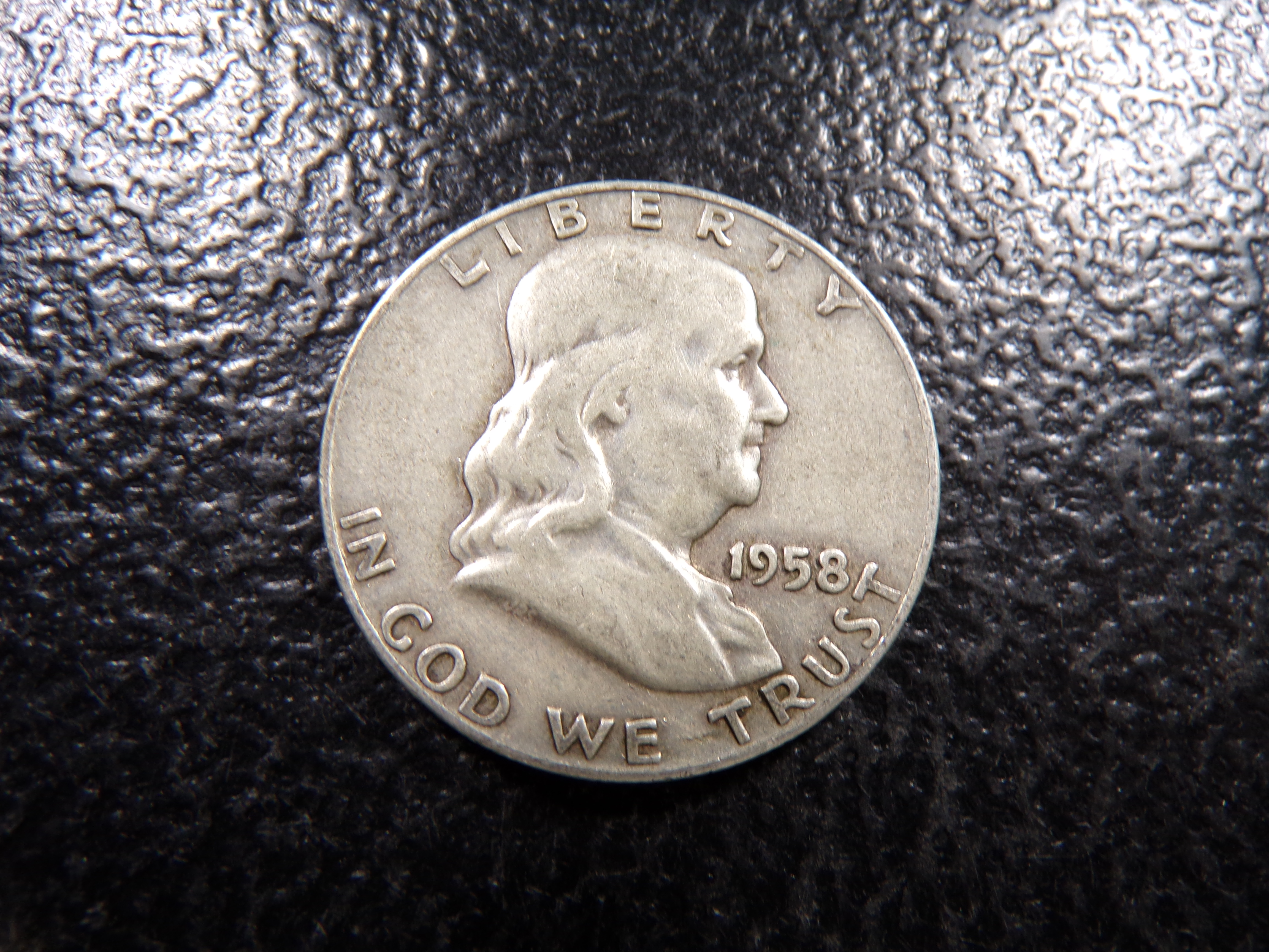 1958-D FRANKLIN SILVER HALF DOLLAR