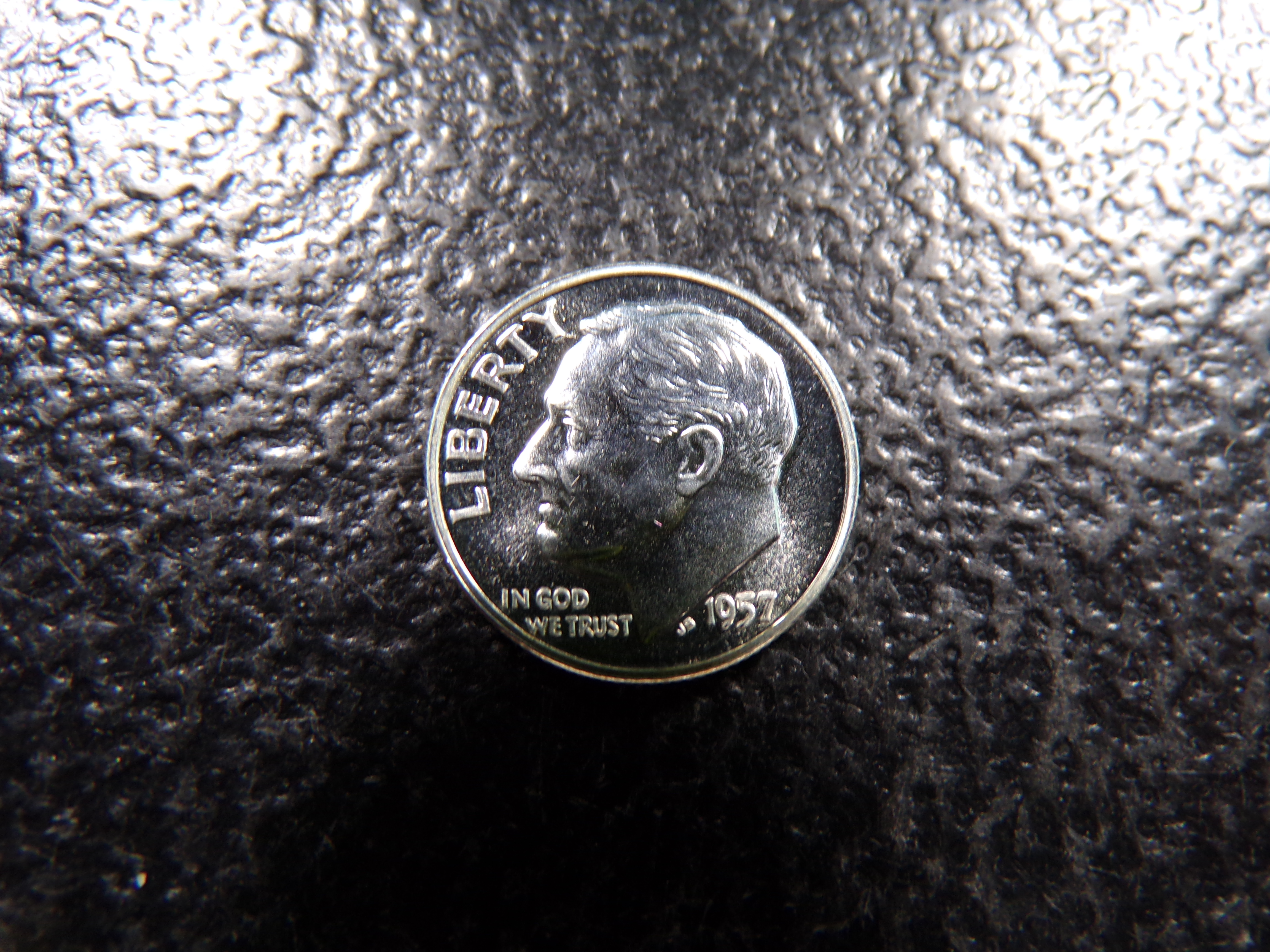 1957 ROOSEVELT SILVER PROOF DIME