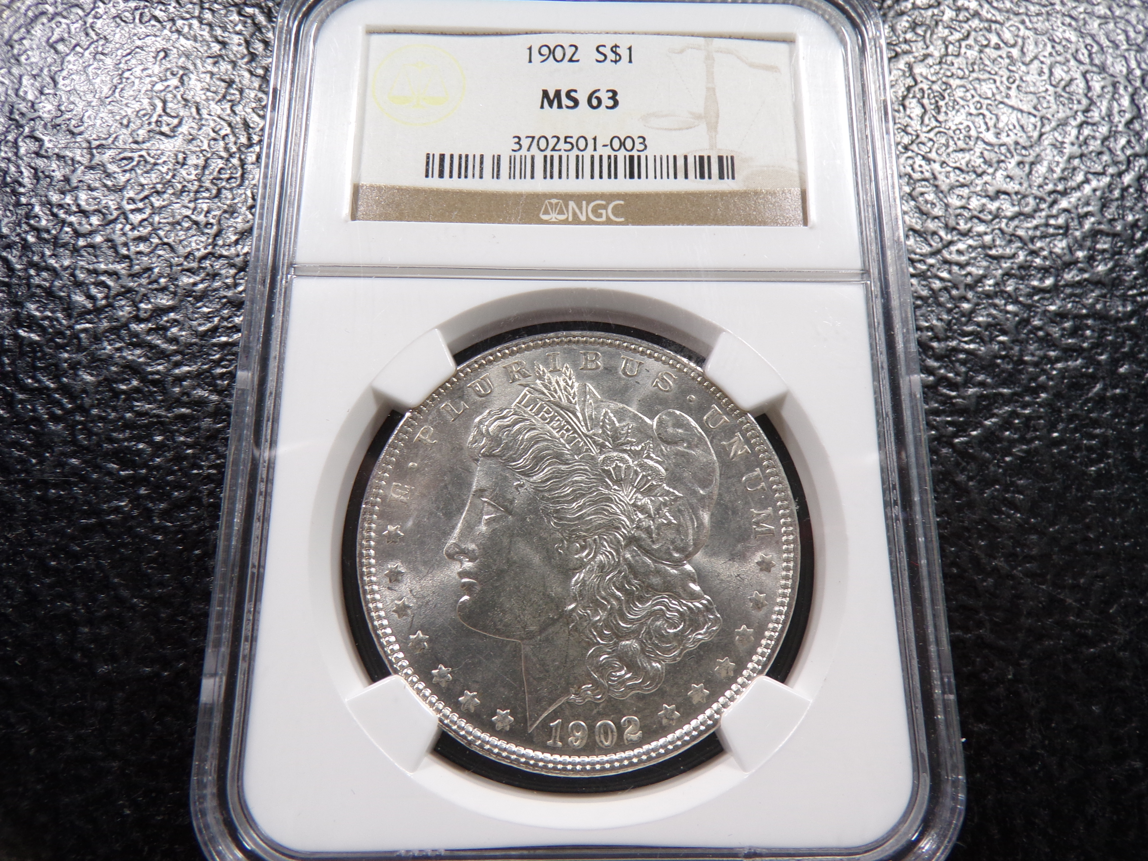 1902 NGC MS63 MORGAN SILVER DOLLAR