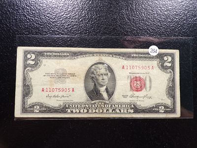 1953 RED SEAL $2 UNITED STATES NOTE. CLICK THE LINK FROM YOUR INVOICE TO PAY... INVOICES ARE 