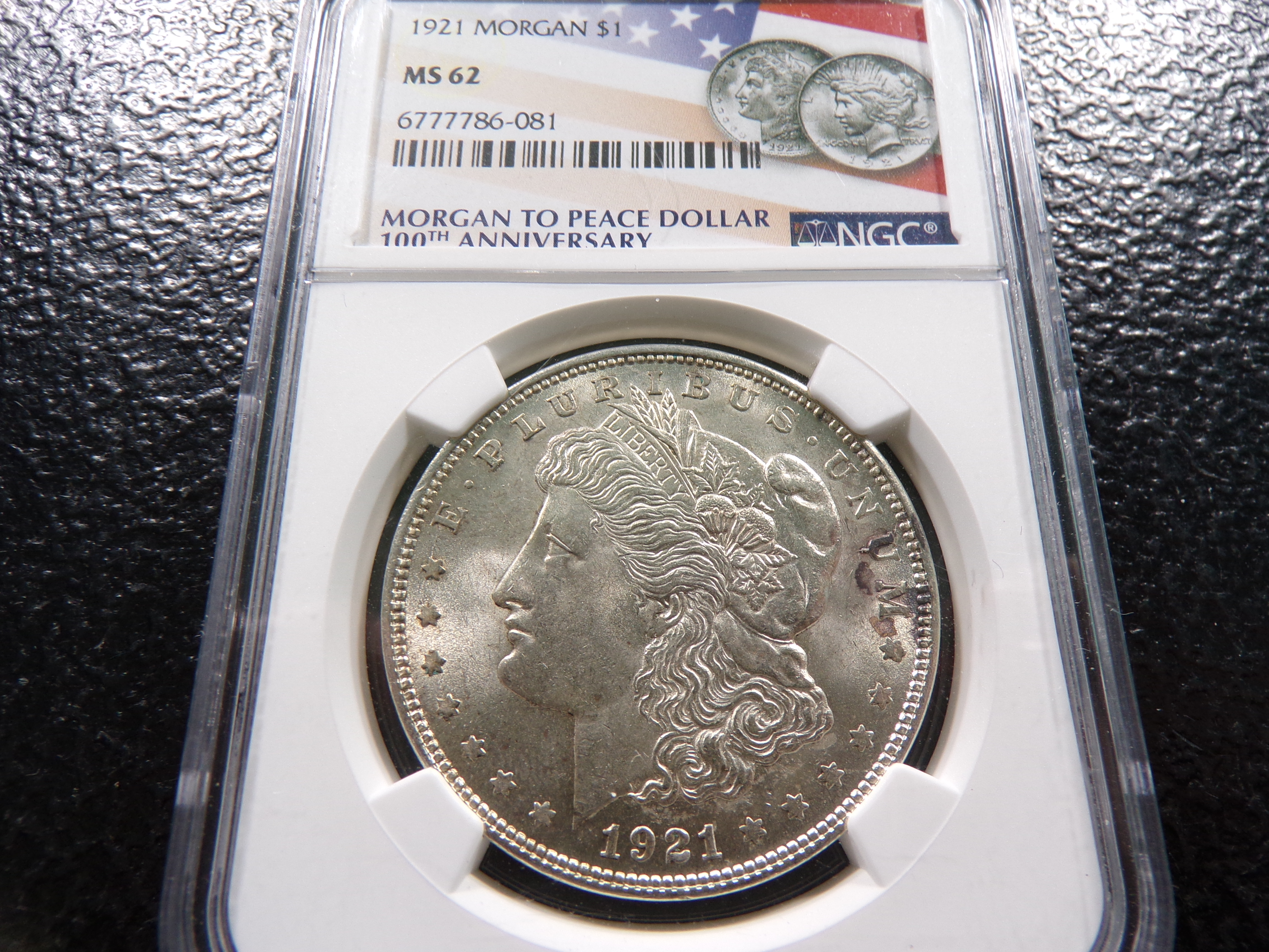 1921 Ngc ms62 Morgan Silver Dollar