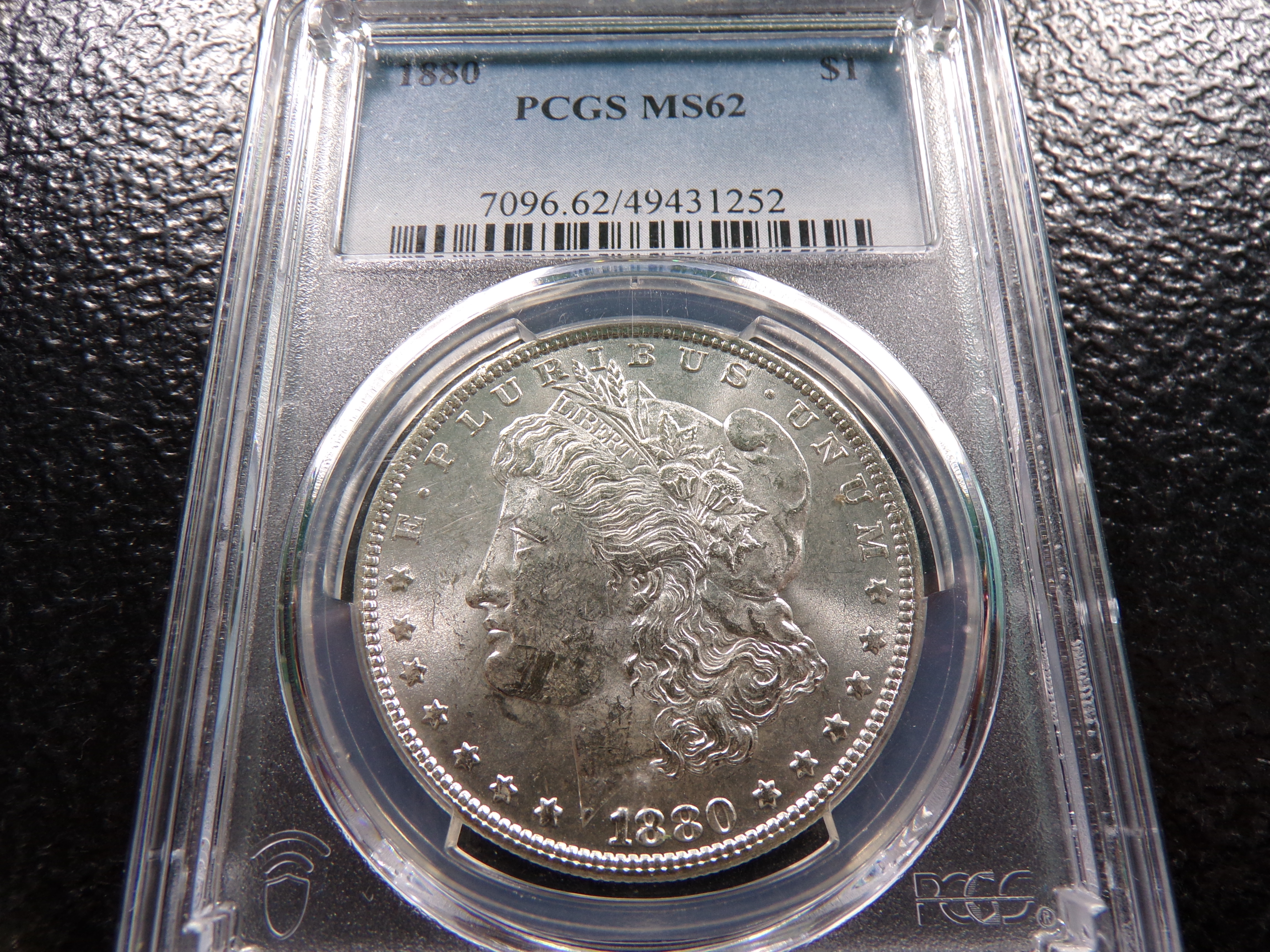 1880 Pcgs ms62 Morgan Silver Dollar