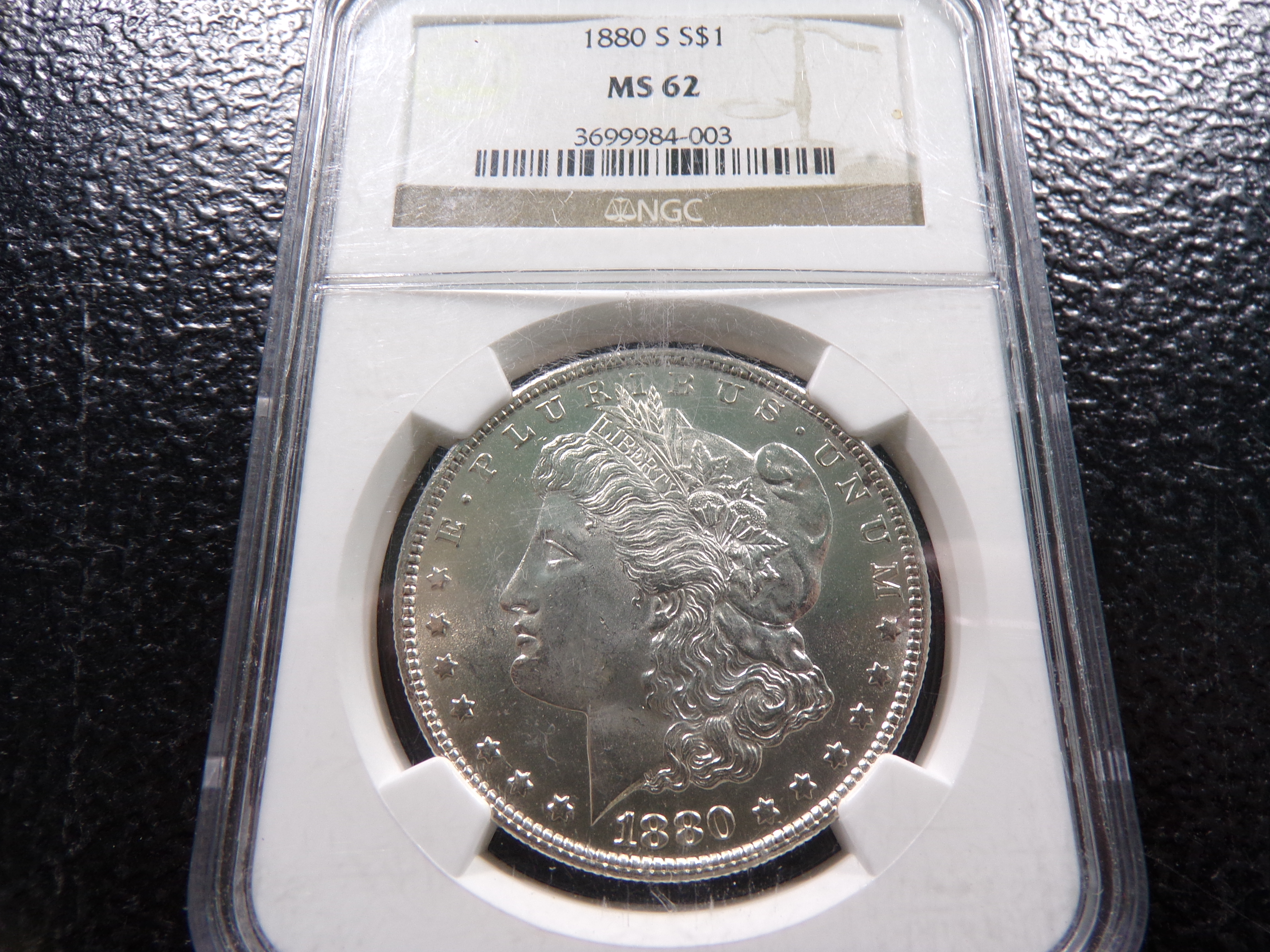1880-s Ngc ms62 Morgan Silver Dollar