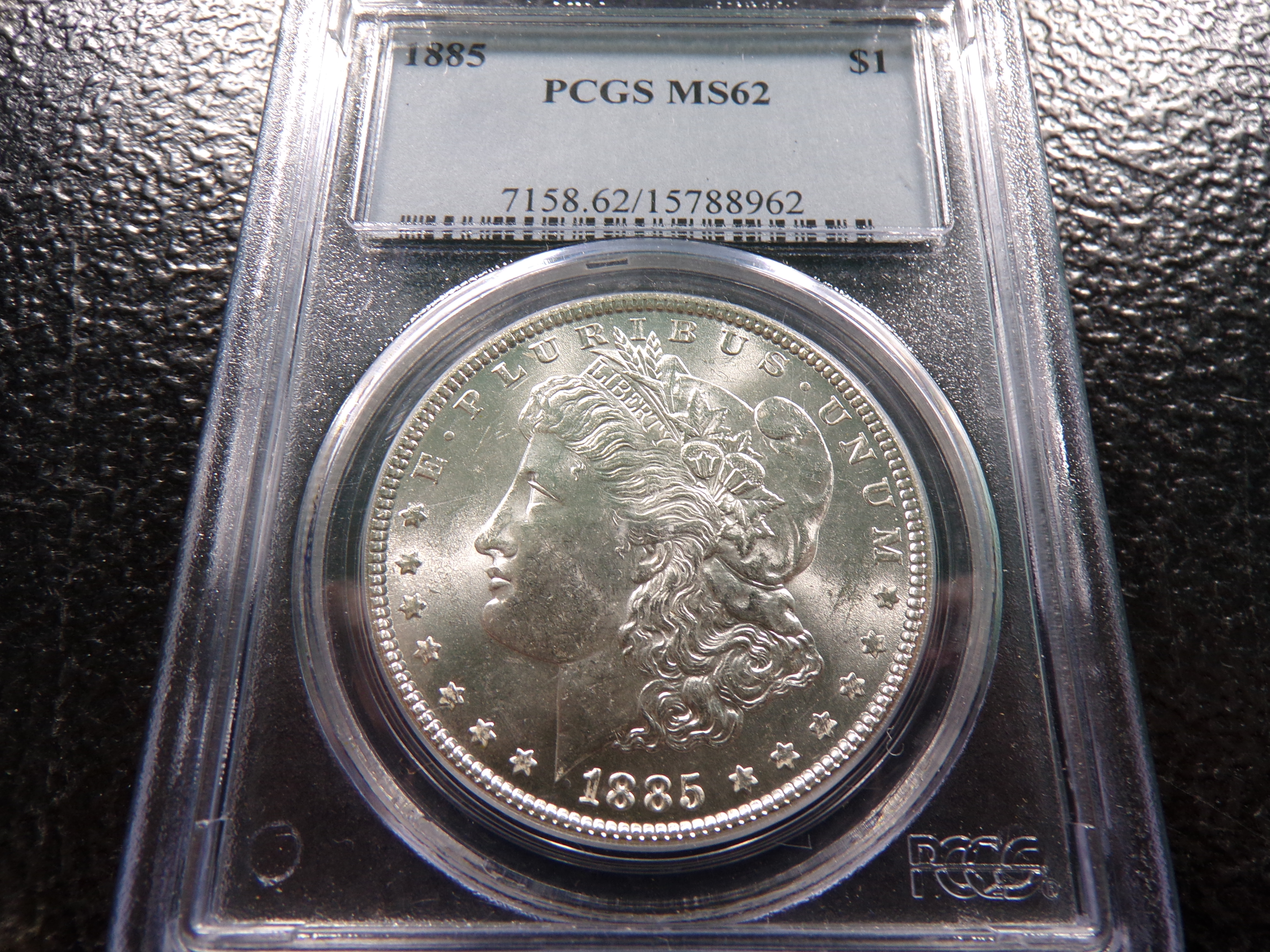1885 PCGS MS62 MORGAN SILVER DOLLAR