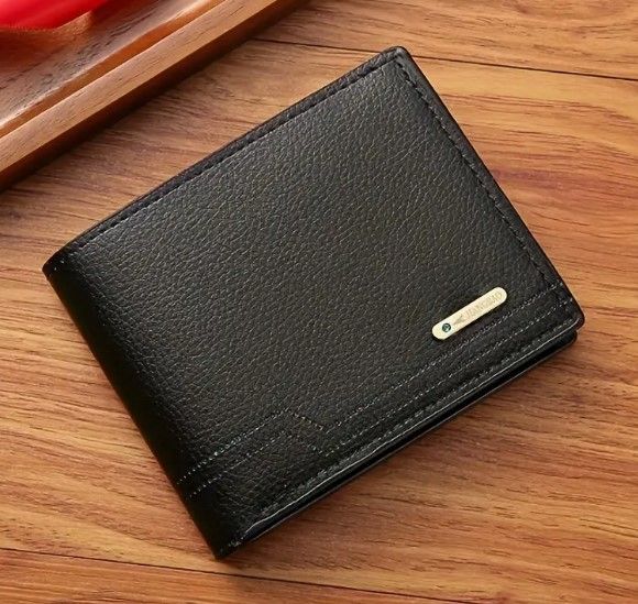 Lot 174: 4 x Men's Soft PU Leather Short Wallet, Credit Card Holder L30b sku-2776