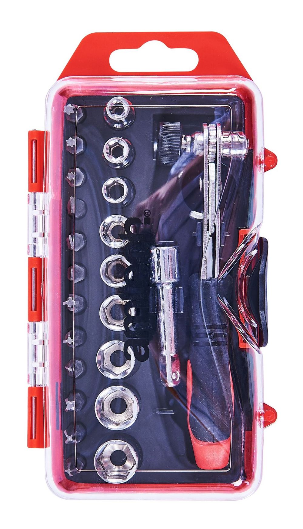 Lot 304: 23 Piece Offset Ratchet Drive Handle Socket Set L2b sku-424