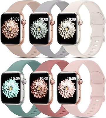 Lot 382: 5 x chinbersky 6 Pack Strap Compatible with Apple Watch RRP £95.00 L28b sku-3875