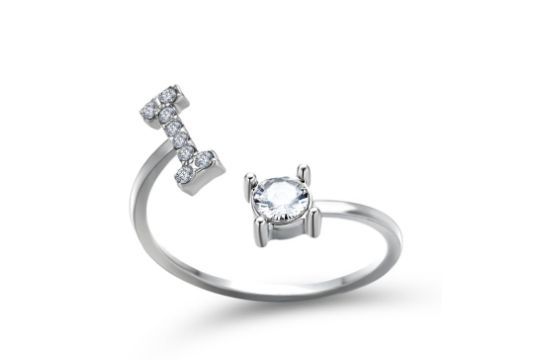 Lot 417: 10 x Letters Rings Personalized Gift For Women L14a sku-3776