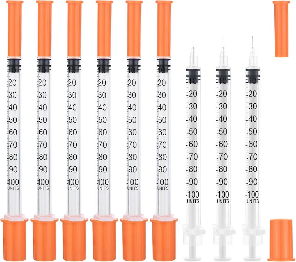 Lot 419: 10 x Packs of 10 - 1ml 31G 6mm Insolin Syringes Total RRP £134.50 L30b sku-3773