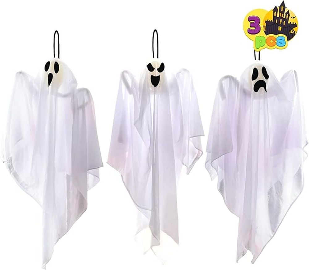 Lot 426: 8 x Hanging Ghosts Pack of 3 - L26 sku-3737