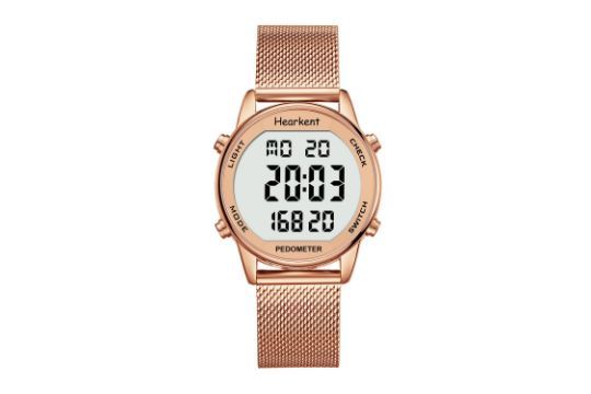 Lot 448: Pedometer Watch Bronze Strap RRP £36.99 L10a sku-3659
