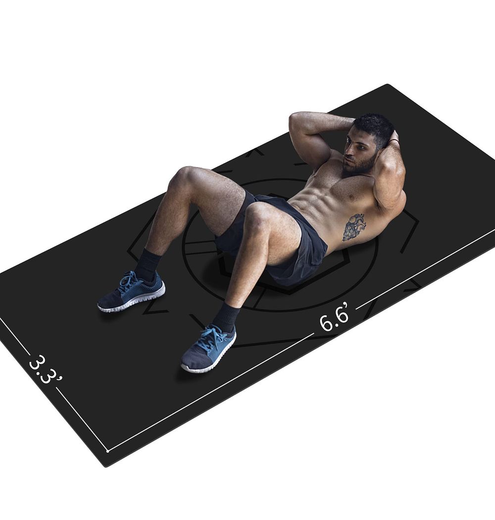 Lot 476: Extra Size TPE Yoga Mat for Men Non Slip Mat for Workout in Blue  RRP £49.99 L12 sku-3066
