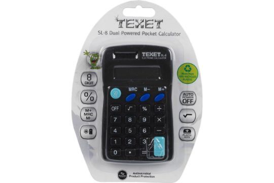 Lot 483: 48 x Texet SL-8 Calculators RRP £6.99 ea. L4b sku-2970