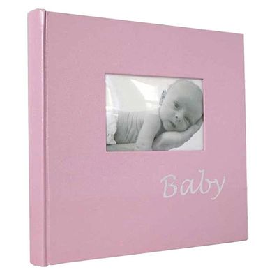 Baby Pink Traditional Photo Album L2254 sku-4591. Colours &amp; Designs May Vary. This Baby Pink 