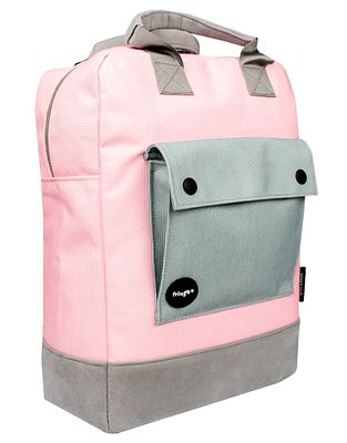 Women's Backpack Pink / Grey RRP &pound;15.99 L2251 sku-4588. Colours &amp; Designs May Vary. Say no 
