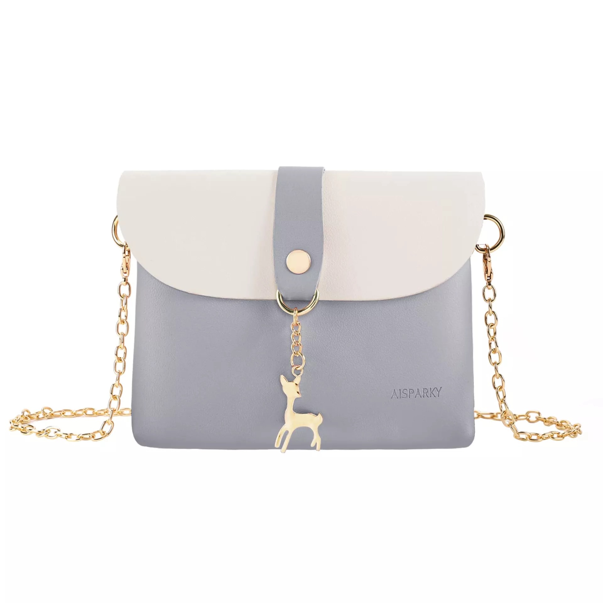 Small PU Leather Bag with Strap Pendant/Gold Chain Strap Lb43 sku-4513