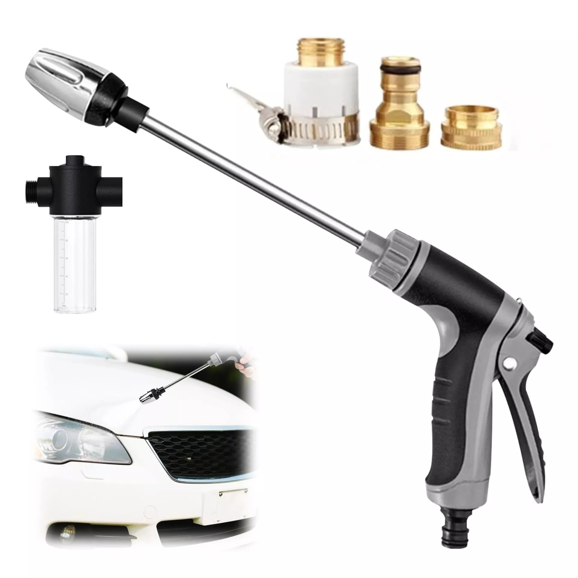 High Pressure Washer Gun with Universal Connectors, Garden Hose Sprayer Jet Nozzle L2205 L15b sku-4517