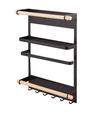 Magnetic Spice Rack with Paper Towel Holder L18c sku-4535. Maximize your kitchen efficiency and 
