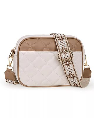 Quilted Crossbody Purse for Women, Vegan Leather Bag with Shoulder Strap L27 sku-4524. MULTIPLE 