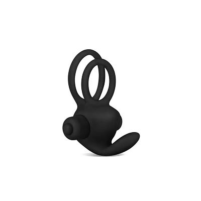 Lovetoy Power Clit Duo Double Vibrating Ring Black L22b sku-4533. Enjoy as a couple with this 