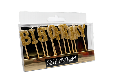 20 x 50th Birthday Candle Sets RRP &pound;8.99 ea L2253 sku-4590. Colours &amp; Designs May Vary. 