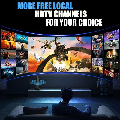 Indoor TV Aerial, Freeview Aerial Supports 4K 1080P AN-2019 RRP &pound;28.65 Lb38 sku-3603. Colours & 