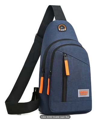 Blue Waterproof Shoulder Crossbody Bag L15a sku-2661. Material: NylonStyle: SportsCare 