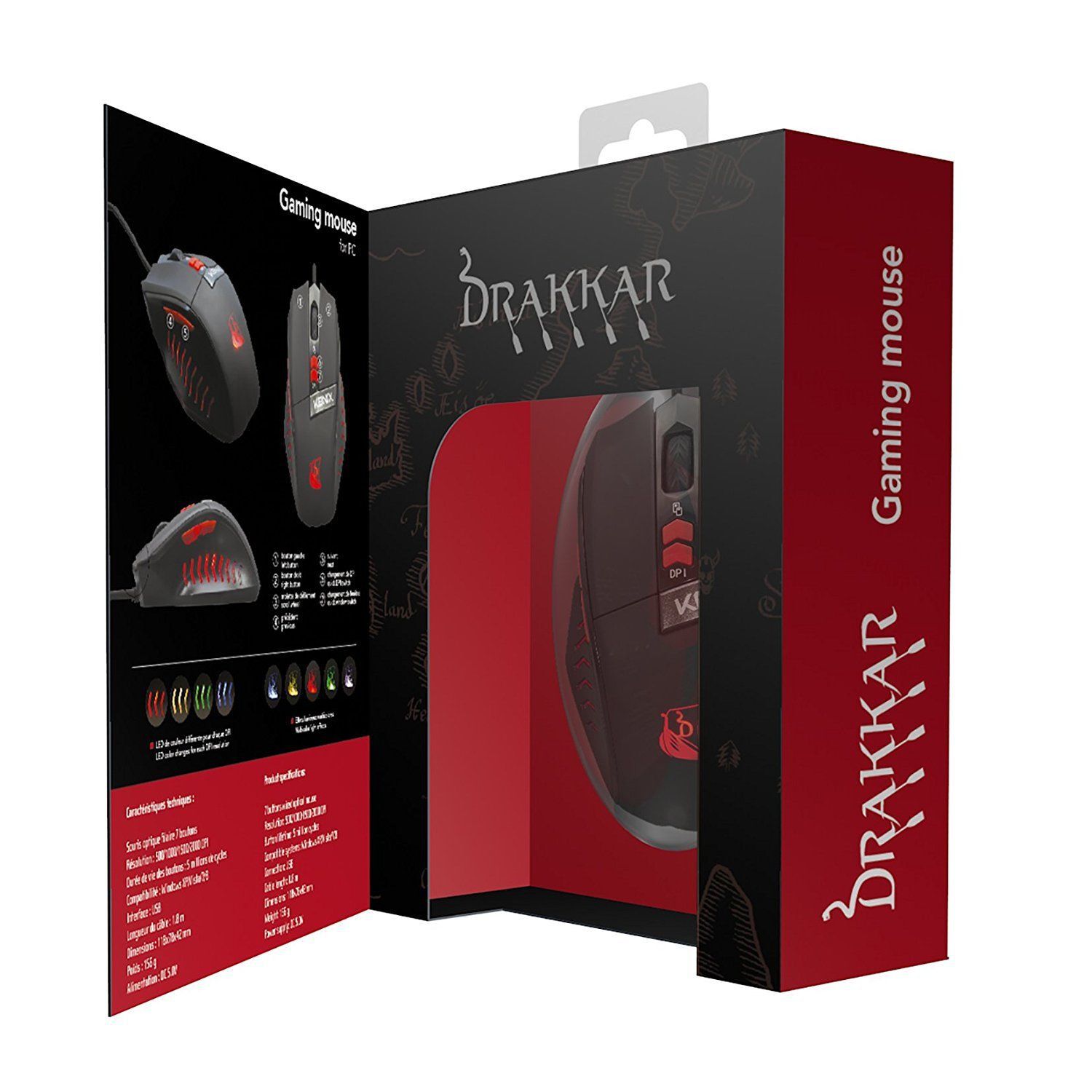 Konix Drakkar Runemaster Evo Gaming Mouse L4a sku-2789