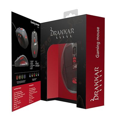 Konix Drakkar Runemaster Evo Gaming Mouse L4a sku-2789. Optical mouse 7 buttons 4 DPI options 