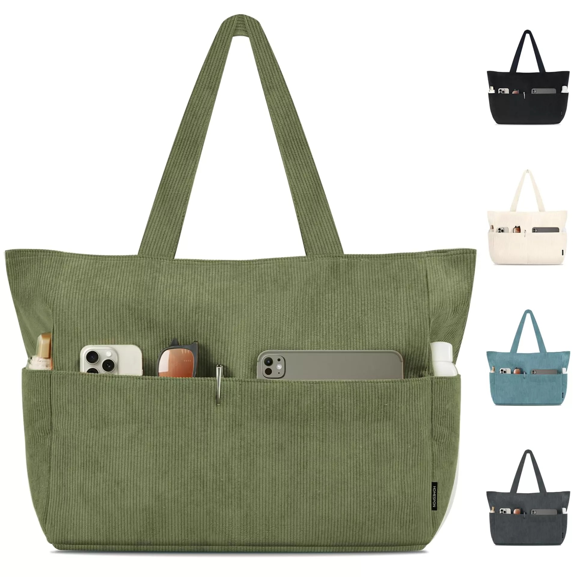 Corduroy Tote Bag for Women Lb17 sku-4334