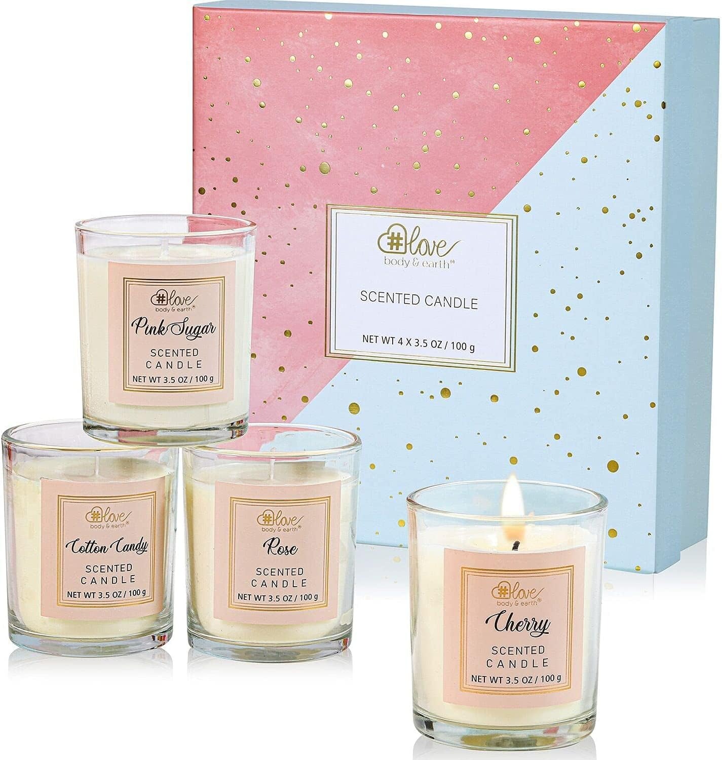 LOVE Scented Candle Gift Set for Women L2246 sku-4581