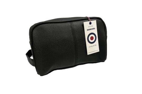 Lambretta Target Badge Wash Bag Black L29c sku-2620