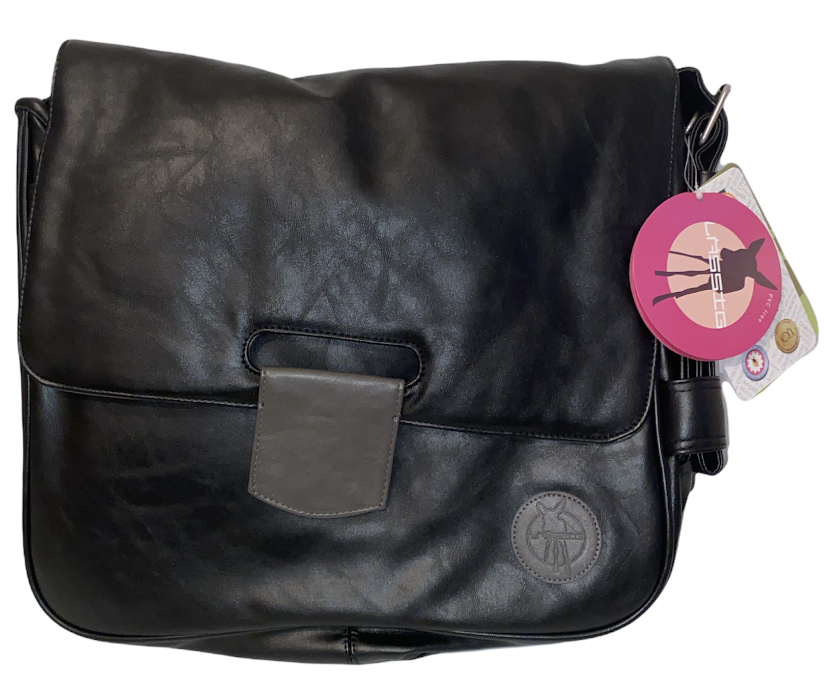 Lassig Faux Leather Tender Messenger Bag L17a sku-656