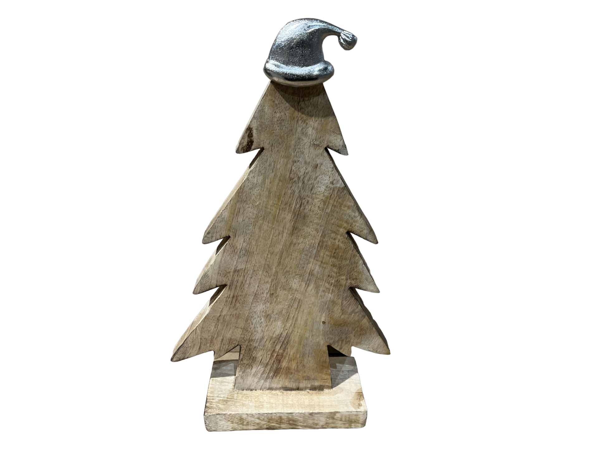 Petti Rossi Wooden Christmas Trees With Santa Hat L14c sku-2326