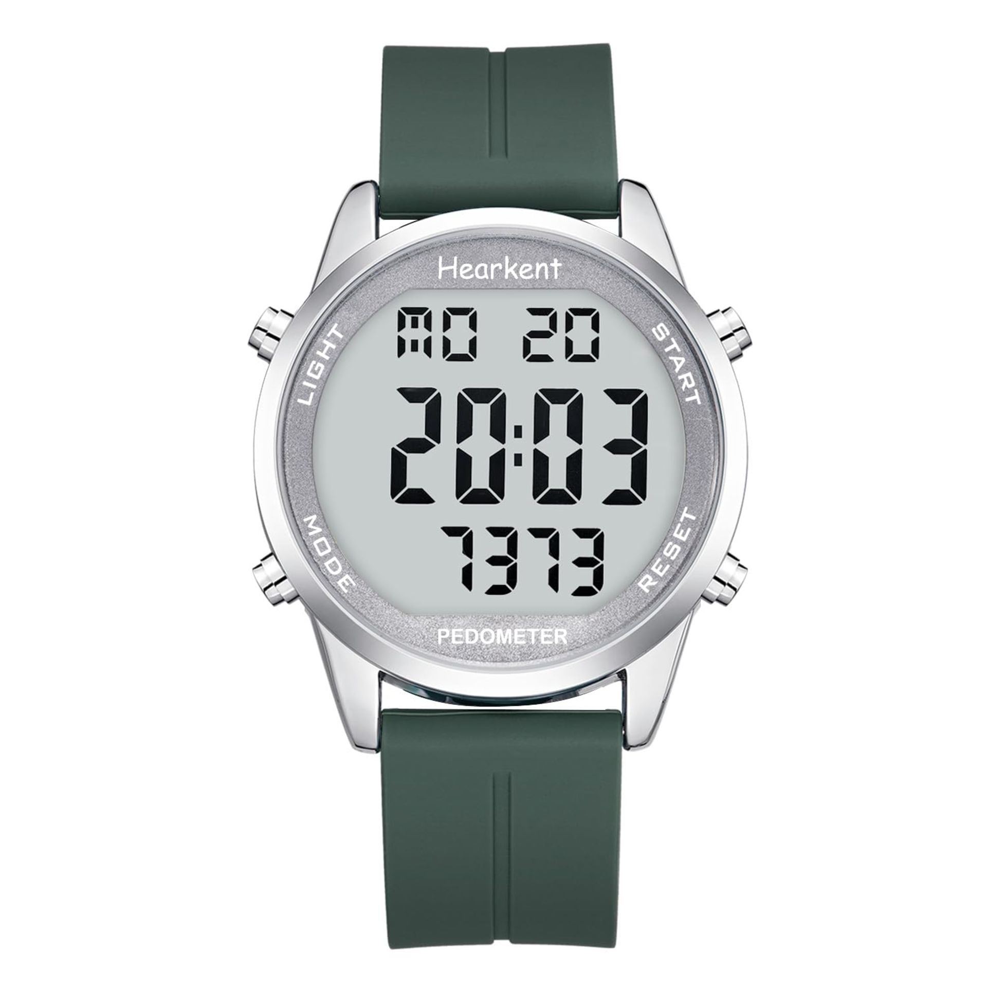 Pedometer Watch Green Strap RRP £36.99 L10a sku-3656