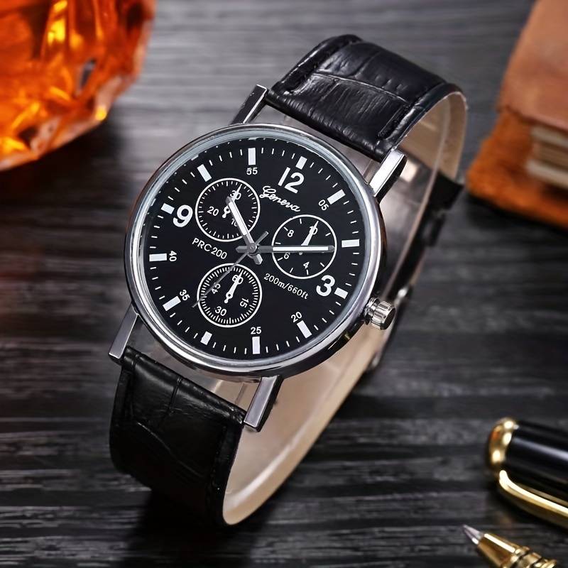 5 x Round Pointer Quartz Watch For Women and Men L30b sku-2775
