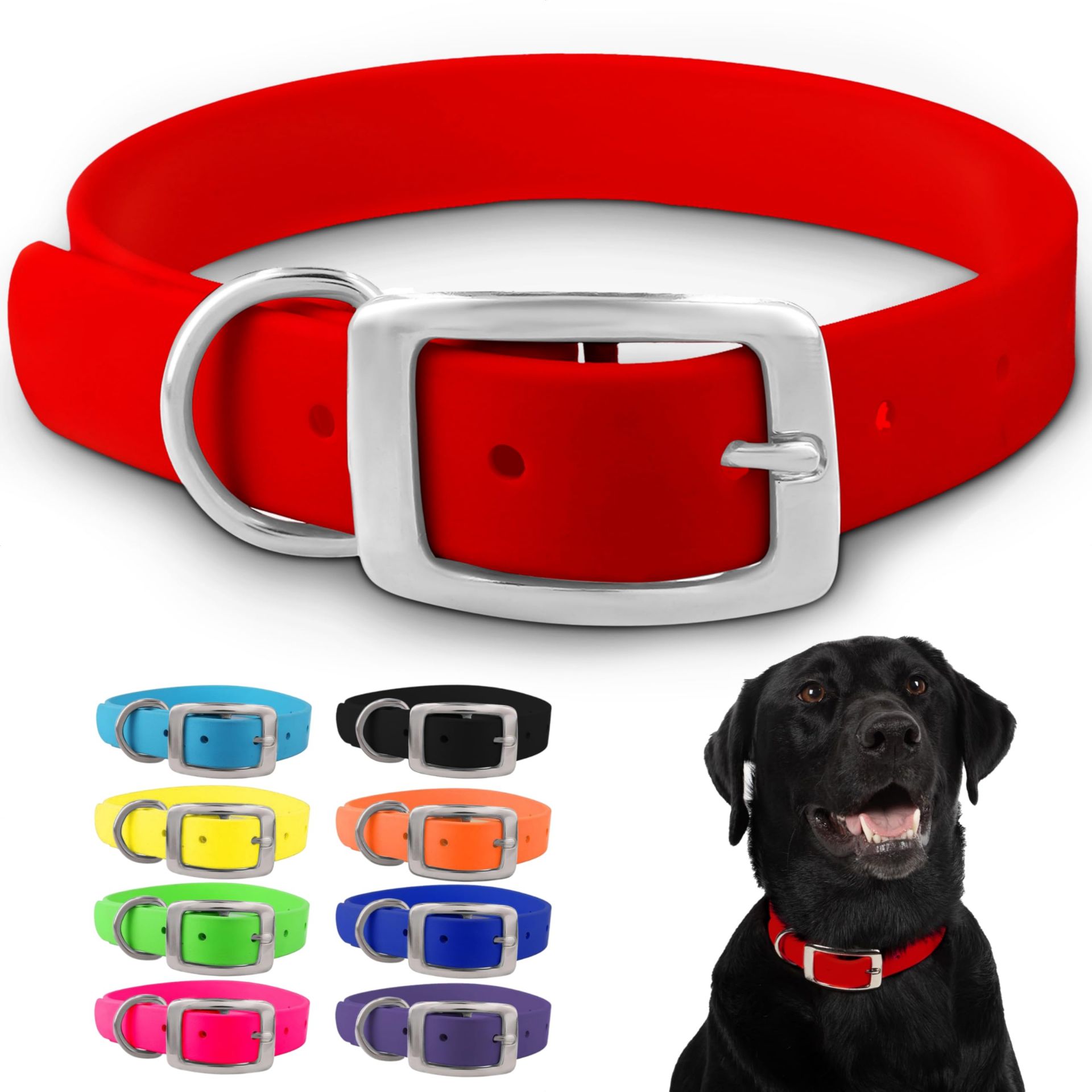 8 x Waterproof Dog Collar L13b sku-3482