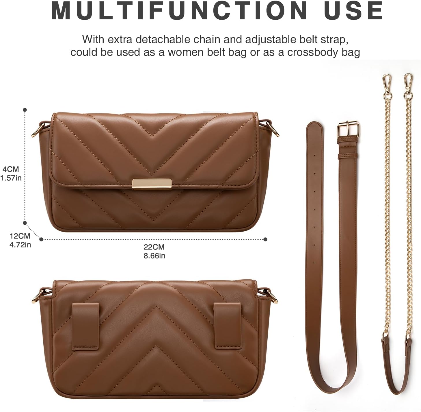 Mini Women Leather Belt Bag  L9 sku-3530