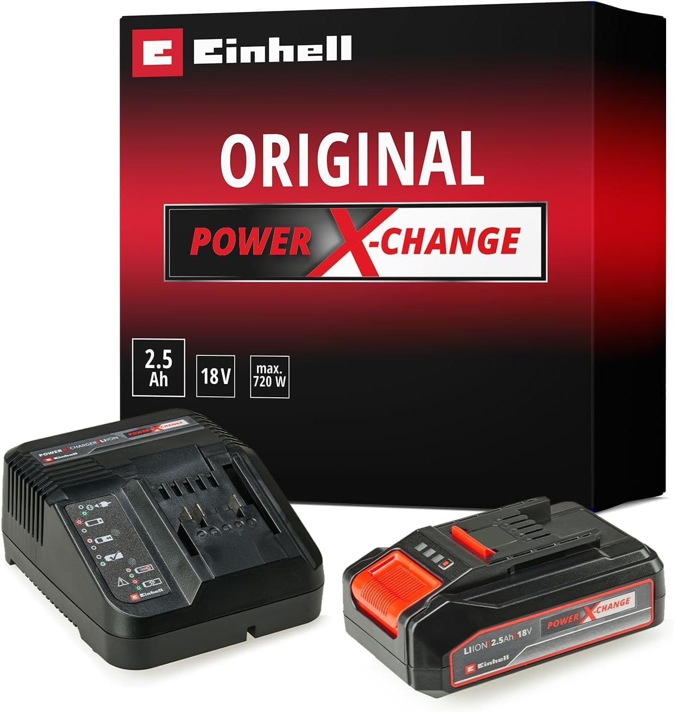 Einhell Power X-Change 18V, 2.5Ah (box tatty) L1c sku-3691a