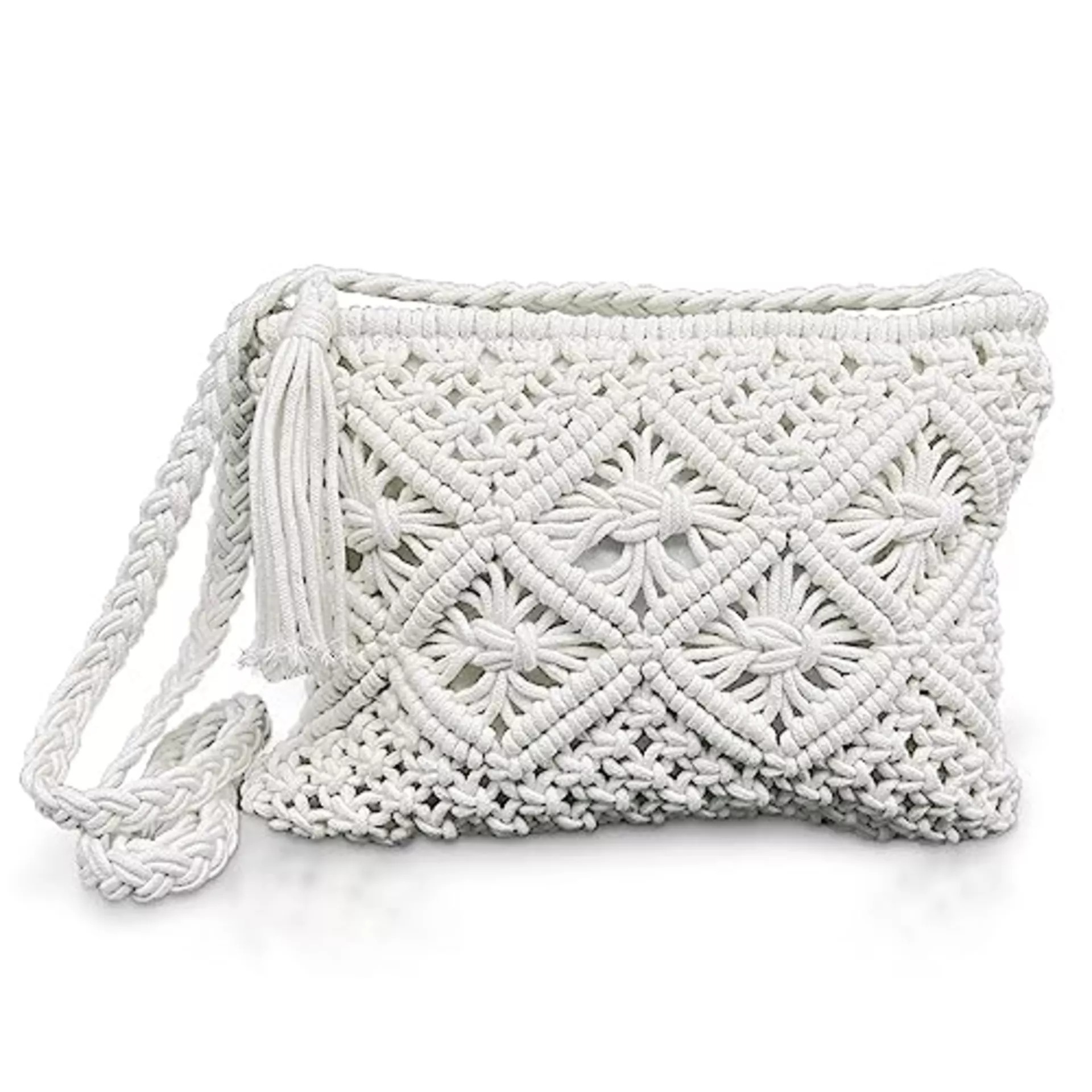 5 x White Women Handmade Cross Body Bag Messenger Bag Lb41 sku-4350