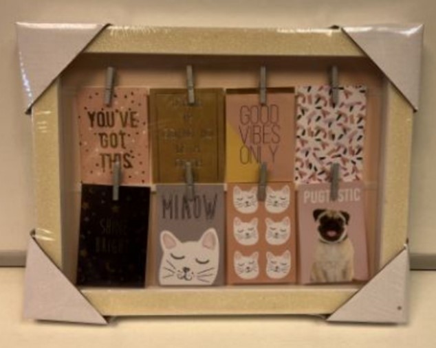 11 x Mdf Rectangular Filled Glitter Frames 30 X 23 X 2.8 cm L11b sku-571