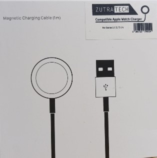 2  x Zutra Tech Apple Watch Magnetic Charger to USB-C Cable 1m - RRP £12.99ea L4a sku-2179