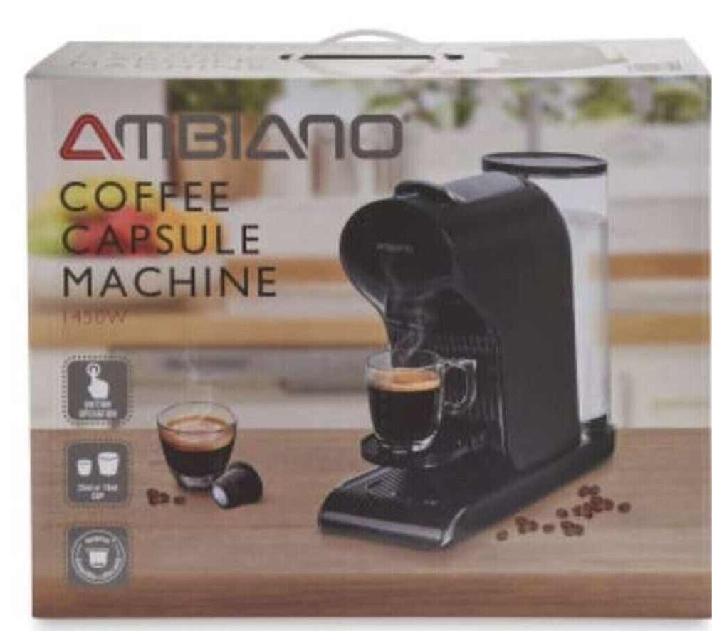 Lot 473: Ambiano Coffee Machine (box tatty) sku-2585