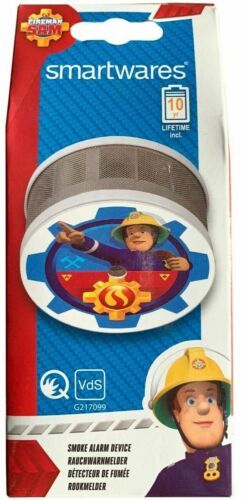 Lot 482: 4 x Smartwares fireman Sam optical smoke detector L1c sku-2617