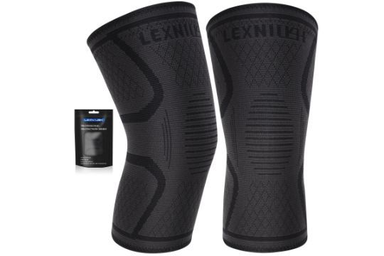 Lot 163: 11 x Knee Support for Men/Women 2 Pack, Best Knee Compression Sleeve RRP £15.80 ea. Lb30 sku-3293